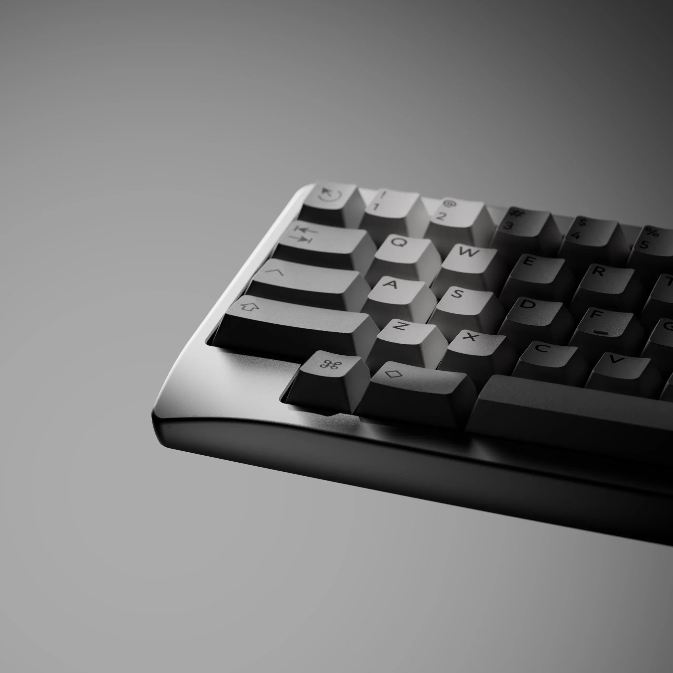 KBDfans Agar Keyboard kit EC version with silver alu plate without EC swiches