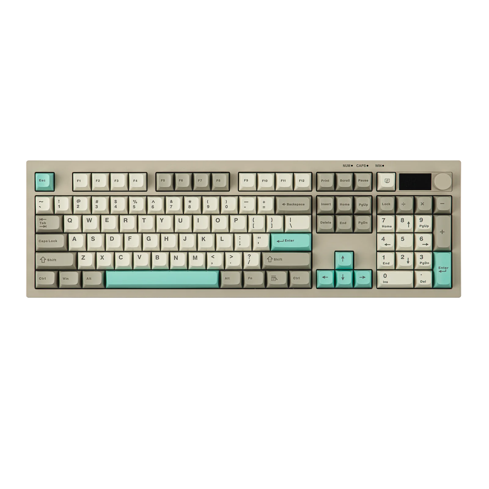 AULA S102 PRO Tri-mode Silent Membrane Keyboard TFT Display Volume Knob RGB Backlit Full Size ANSI US for Computer Gamer Office